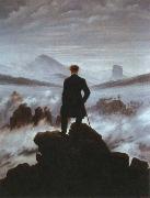 Caspar David Friedrich wanderer above the sea of fog Spain oil painting artist